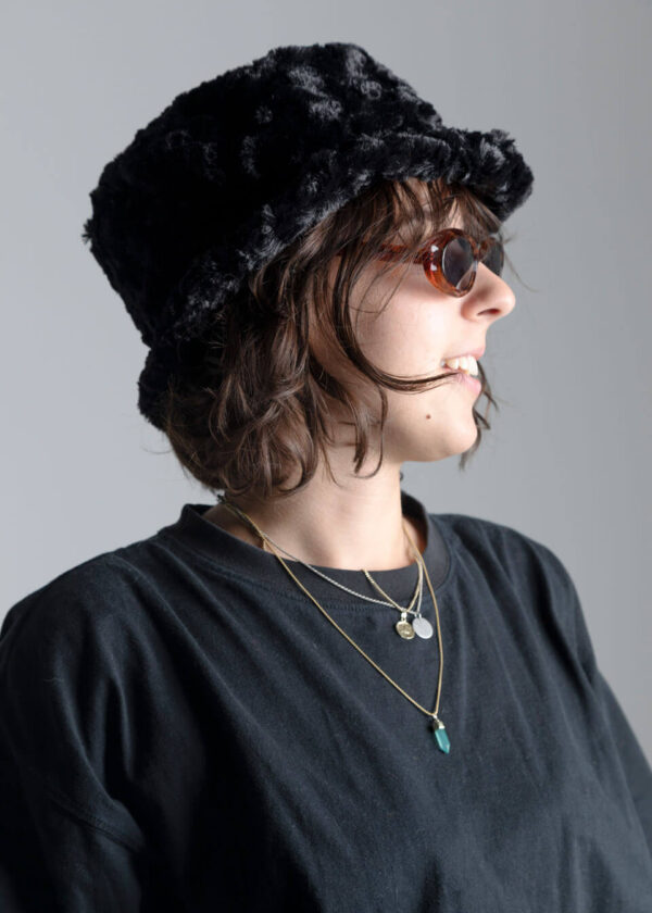 Bucket Hats Furry Black