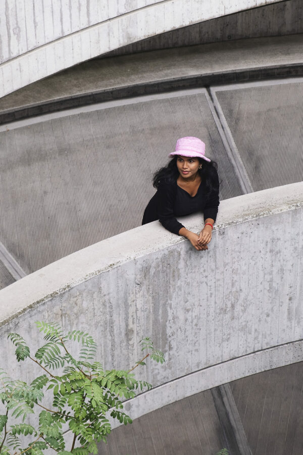 Bucket Hat Pink Dots